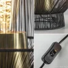Clearance Straluma Tafellamp Vitora mat zwart met bronzen fitting