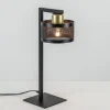 Shop Straluma Tafellamp zwart/goud met ronde kap