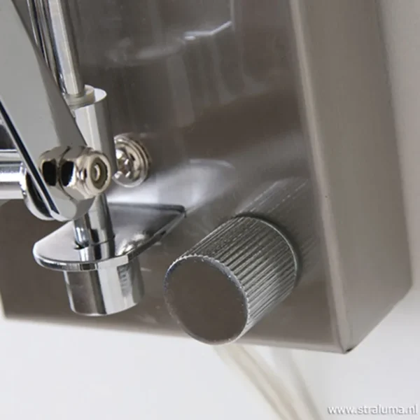 trek_wandlamp_spring_chro_1.webp Clearance Straluma Trek wandlamp Spring chroom/grijs