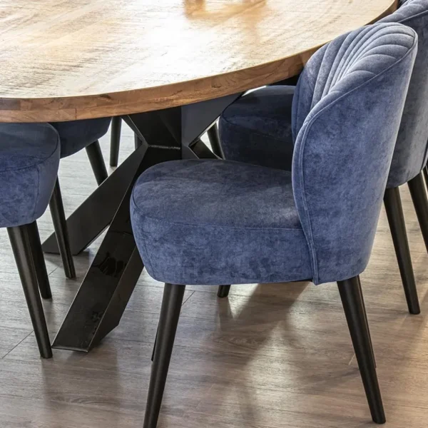 trendy_eetkamerstoel_blau_4-1.webp Discount Straluma Trendy eetkamerstoel blauw met zwarte houten poot