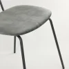 Hot Straluma Trendy eetkamerstoel Emma velvet grijs