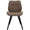 trendy_eetkamerstoel_stof_1.webp Shop Straluma Trendy eetkamerstoel stof bruin met zwarte poot