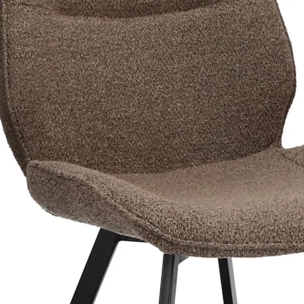 trendy_eetkamerstoel_stof_3.webp Shop Straluma Trendy eetkamerstoel stof bruin met zwarte poot
