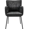 trendy_eetkamerstoel_velo_1-1.webp Best Sale Straluma Trendy eetkamerstoel velours antraciet met armleuning