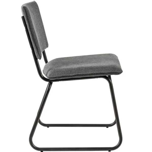 Store Straluma Trendy eettafelstoel grijs met gunmetal poot