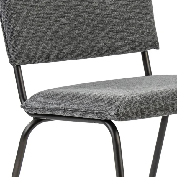 Store Straluma Trendy eettafelstoel grijs met gunmetal poot
