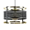trendy_hanglamp_mat_zwart_0.webp Clearance Straluma Trendy hanglamp mat zwart met hoogglans goud