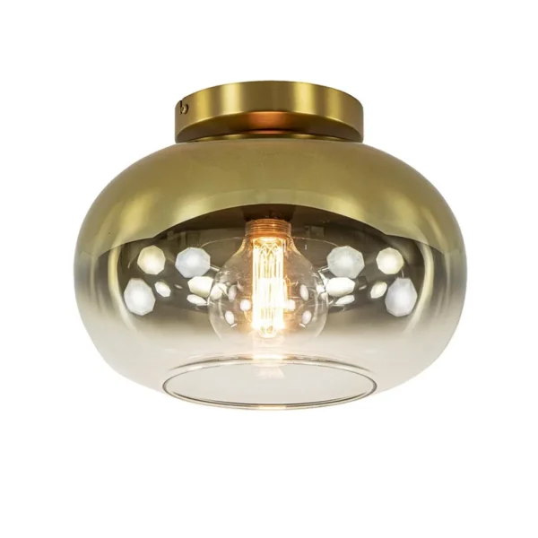 trendy_plafondlamp_goud_m_1.webp Outlet Straluma Trendy plafondlamp goud met goud gradiënt glas