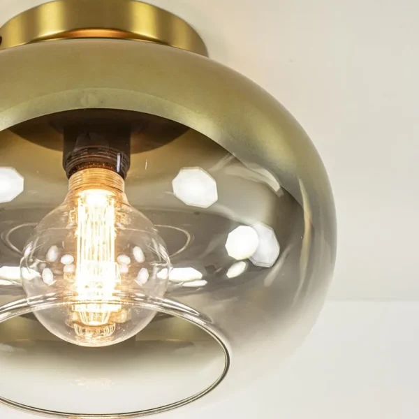 trendy_plafondlamp_goud_m_2.webp Outlet Straluma Trendy plafondlamp goud met goud gradiënt glas