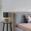 New Straluma Trendy tafellamp keramiek goud met zwarte kap