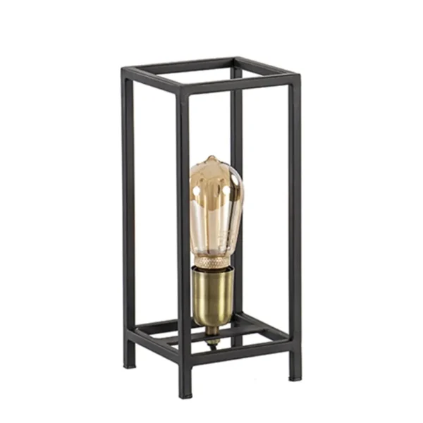 Shop Straluma Trendy tafellamp Marlay zwart met brons
