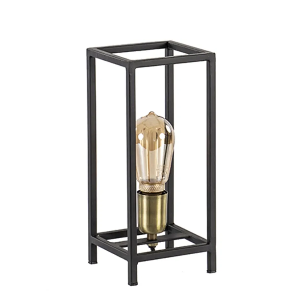 Shop Straluma Trendy tafellamp Marlay zwart met brons