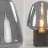 Fashion Straluma Trendy tafellamp met smokey glas