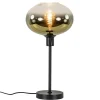 trendy_tafellamp_zwart_me_1.webp Shop Straluma Trendy tafellamp zwart met glazen kap helder/goud