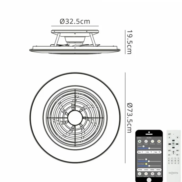 ventilator_alisio_xl_zwar_1.webp Store Straluma Ventilator Alisio XL zwart afst.bed./app