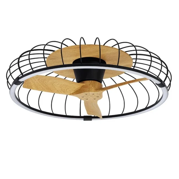 ventilator_nature_houtzwa_0.webp Best Straluma Ventilator Nature hout/zwart remote/app