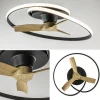 Outlet Straluma Ventilator Ocean zwart/hout + remote cct