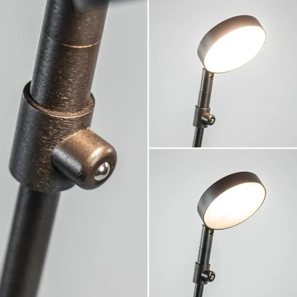 verstelbare_led_leeslamp__3-1.webp Fashion Straluma Verstelbare LED leeslamp zwart geborsteld staal dim-to-warm