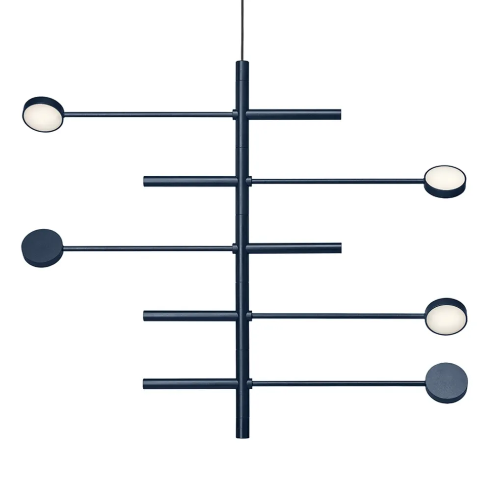 verstelbare_lichts_design_0.webp Best Straluma Verstelbare 5-lichts design hanglamp azuriet blauw