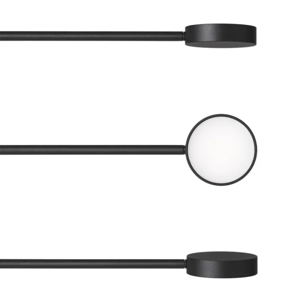Best Sale Straluma Verstelbare 5-lichts LED vloerlamp zwart dimbaar