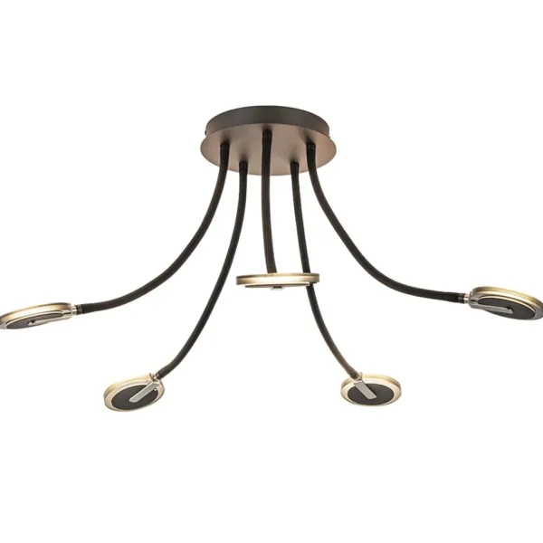 verstelbare_lichts_plafon_1-1.webp Store Straluma Verstelbare 5-lichts plafondlamp LED met smoke glas