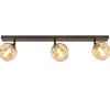 Cheap Straluma Verstelbare 3-lichts plafondlamp met amber glas