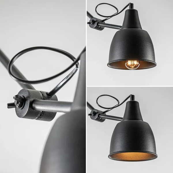 verstelbare_lichts_plafon_3.webp Discount Straluma Verstelbare 3-lichts plafondlamp met zwarte kappen