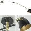 Discount Straluma Verstelbare plafondlamp mat zwart met goud
