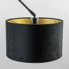 verstelbare_plafondlamp_z_2-1.webp Discount Straluma Verstelbare plafondlamp zwart met velourse kap