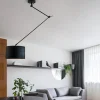verstelbare_plafondlamp_z_4.webp Discount Straluma Verstelbare plafondlamp zwart met velourse kap