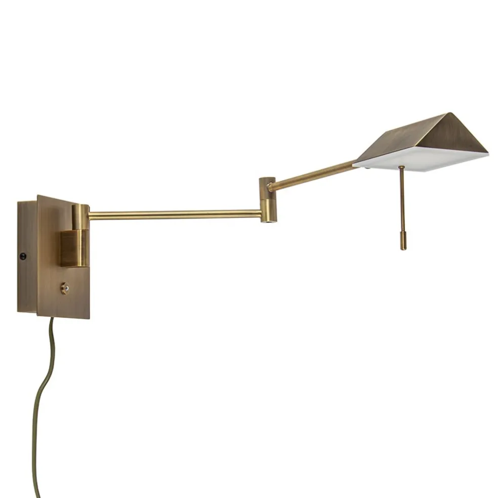 verstelbare_wandlamp_bron_0.webp Fashion Straluma Verstelbare wandlamp brons inclusief LED dim to warm