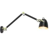 verstelbare_wandlamp_mat__1-1.webp Store Straluma Verstelbare wandlamp mat zwart met gouden details