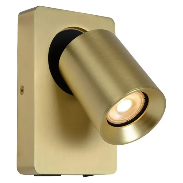 verstelbare_wandlamp_mat__1.webp Cheap Straluma Verstelbare wandlamp mat goud inclusief dimbaar LED en USB