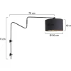 Sale Straluma Verstelbare wandlamp met zwart/gouden kap