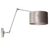 verstelbare_wandlamp_staa_0.webp Flash Sale Straluma Verstelbare wandlamp staal met velourse kap zilver