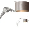 verstelbare_wandlamp_staa_3.webp Flash Sale Straluma Verstelbare wandlamp staal met velourse kap zilver