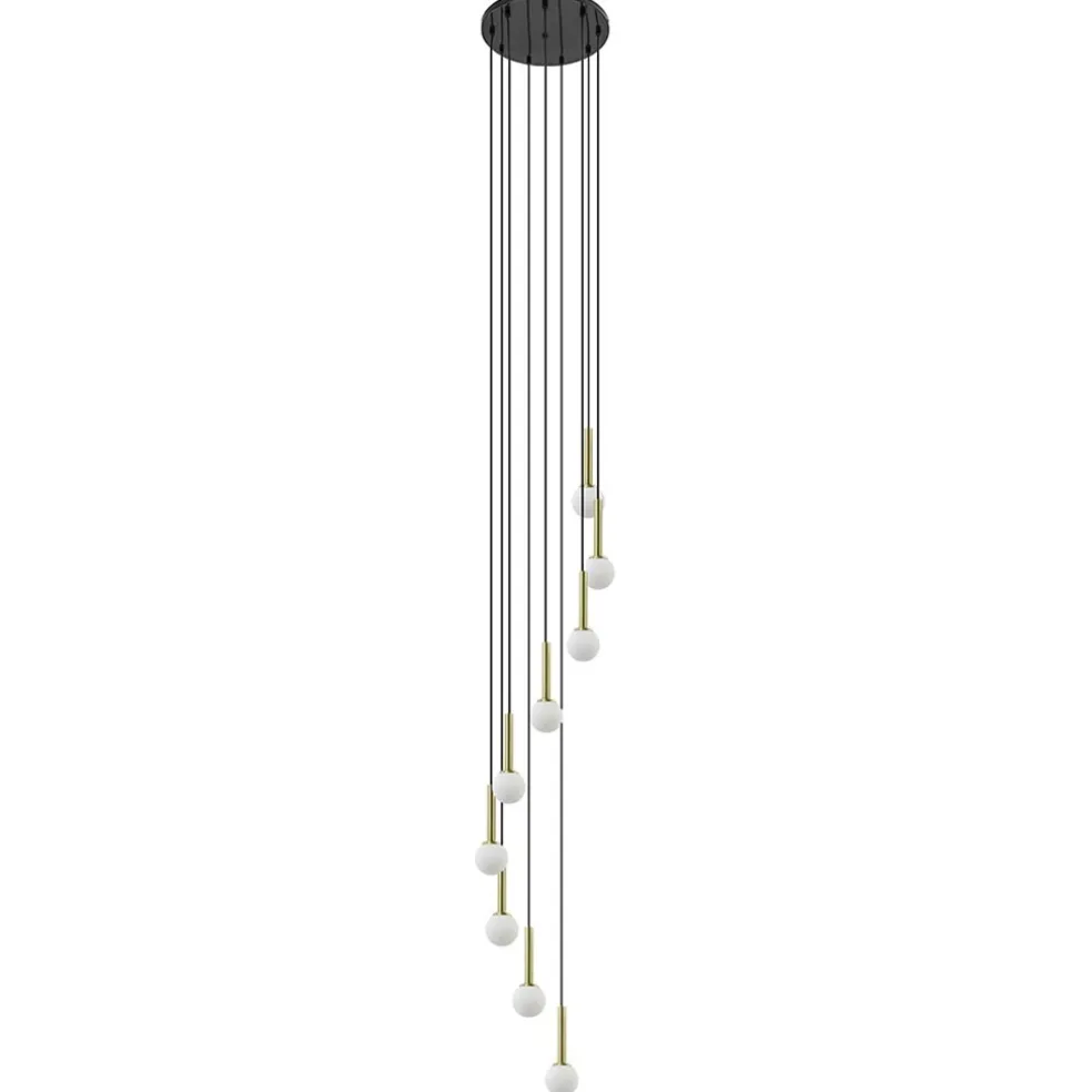 videlamp_globe_l_rond_zwa_0.webp Hot Straluma Videlamp Globe 9L rond zwart/goud/wit