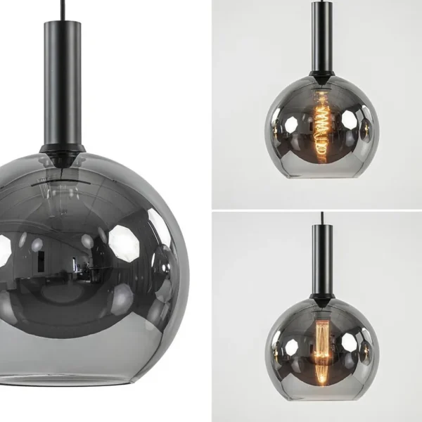 Hot Straluma Videlamp 6L zwart + titanium glas mix