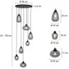 Store Straluma Videlamp 7L zwart met smoke glas mix