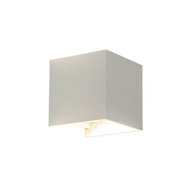 vierkante_buitenlamp_wand_1.webp Cheap Straluma Vierkante buitenlamp wand wit IP54