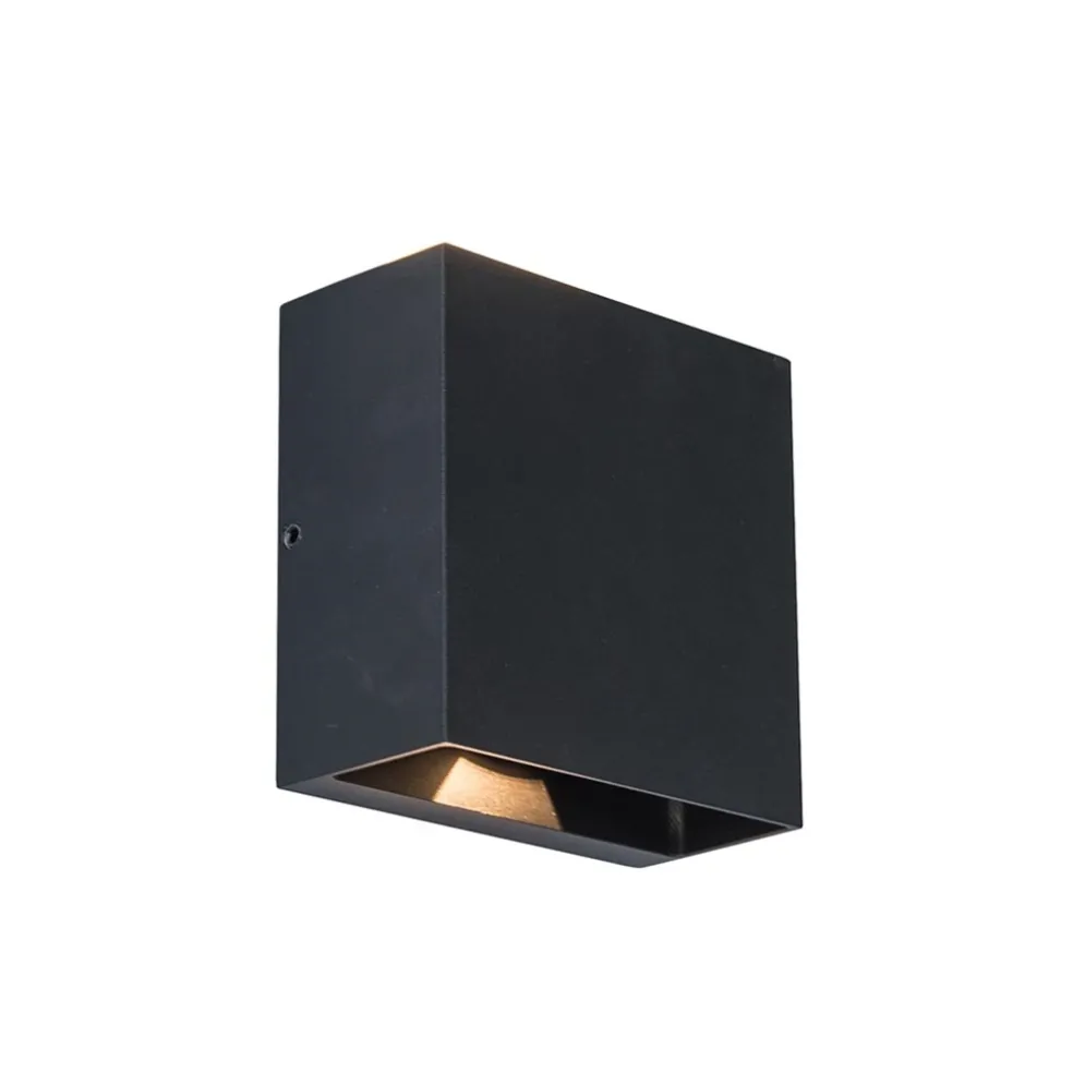 vierkante_led_buitenlamp__0-1.webp New Straluma Vierkante LED buitenlamp wand zwart up+down