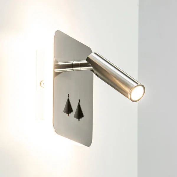 Outlet Straluma Vierkante LED wandlamp met verstelbare spot