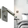 Outlet Straluma Vierkante LED wandlamp met verstelbare spot