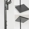 Cheap Straluma Vierkante uplighter zwart met verstelbare leesarm