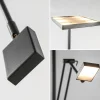 Cheap Straluma Vierkante uplighter zwart met verstelbare leesarm