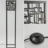 Store Straluma Vierkante vloerlamp mat zwart metaal