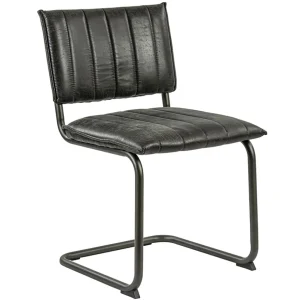 vintage_eetkamerstoel_dar_0.webp Clearance Straluma Vintage eetkamerstoel dark grey met gunmetal frame