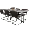 vintage_eetkamerstoel_dar_4.webp Clearance Straluma Vintage eetkamerstoel dark grey met gunmetal frame