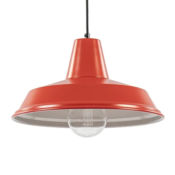 vintage_hanglamp_rood_met_0.webp Cheap Straluma Vintage hanglamp rood met wit en zwart snoer