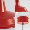 vintage_hanglamp_rood_met_2.webp Cheap Straluma Vintage hanglamp rood met wit en zwart snoer